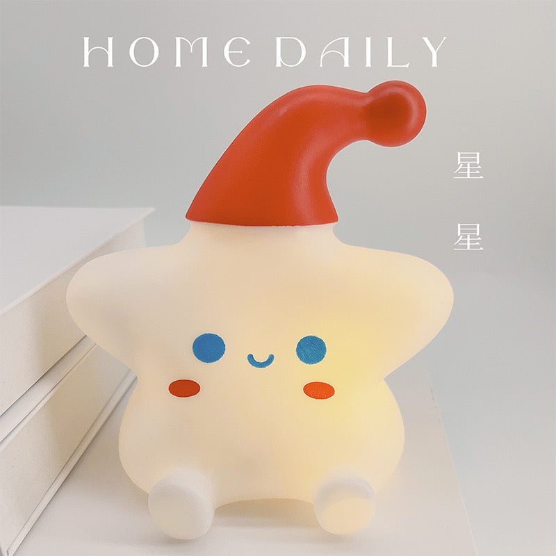 Little star with christmas hat Led Night Light