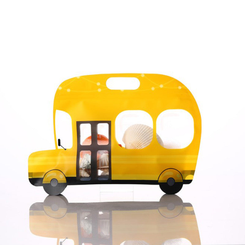 Assorted Vehicle Shaped Reusable, Ziplock, Plastic Bags