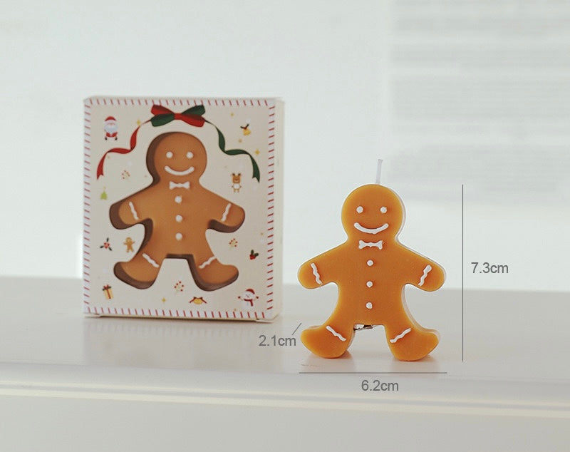 Gingerbread man christmas scented candle