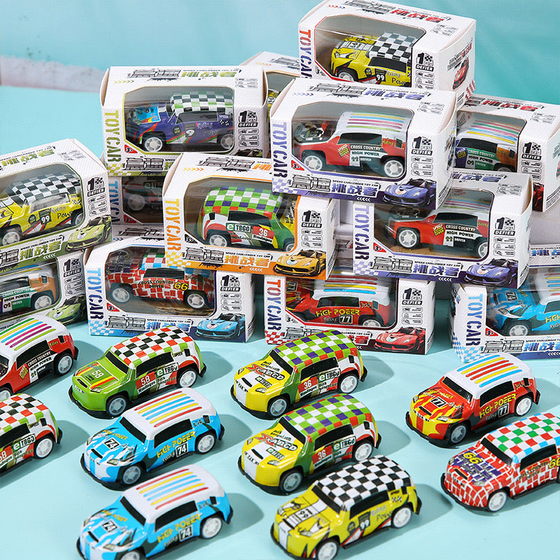 Alloy pull back tin car toy