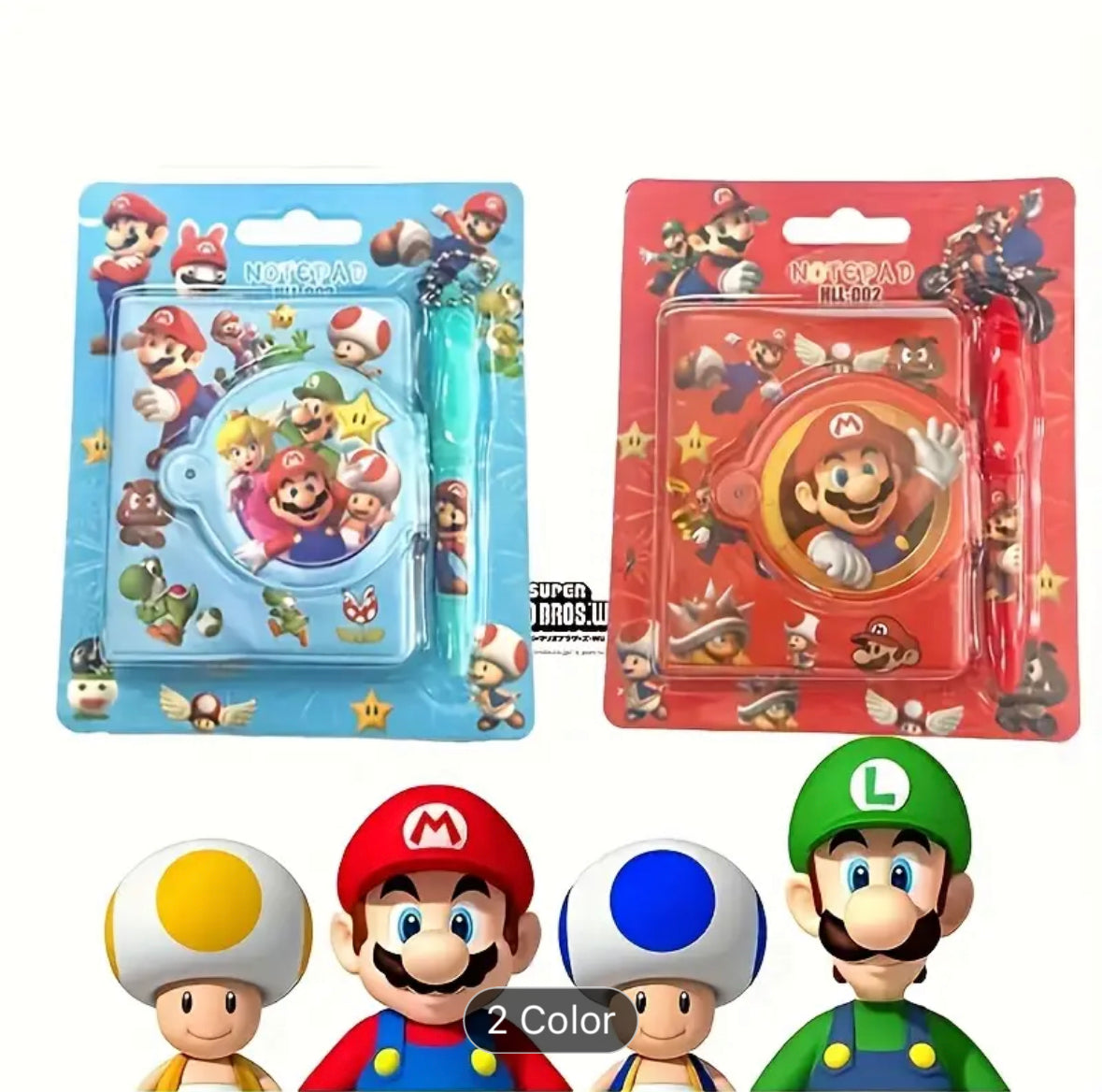 Super Mario mini notebook and pen set