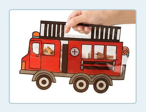 Assorted Vehicle Shaped Reusable, Ziplock, Plastic Bags