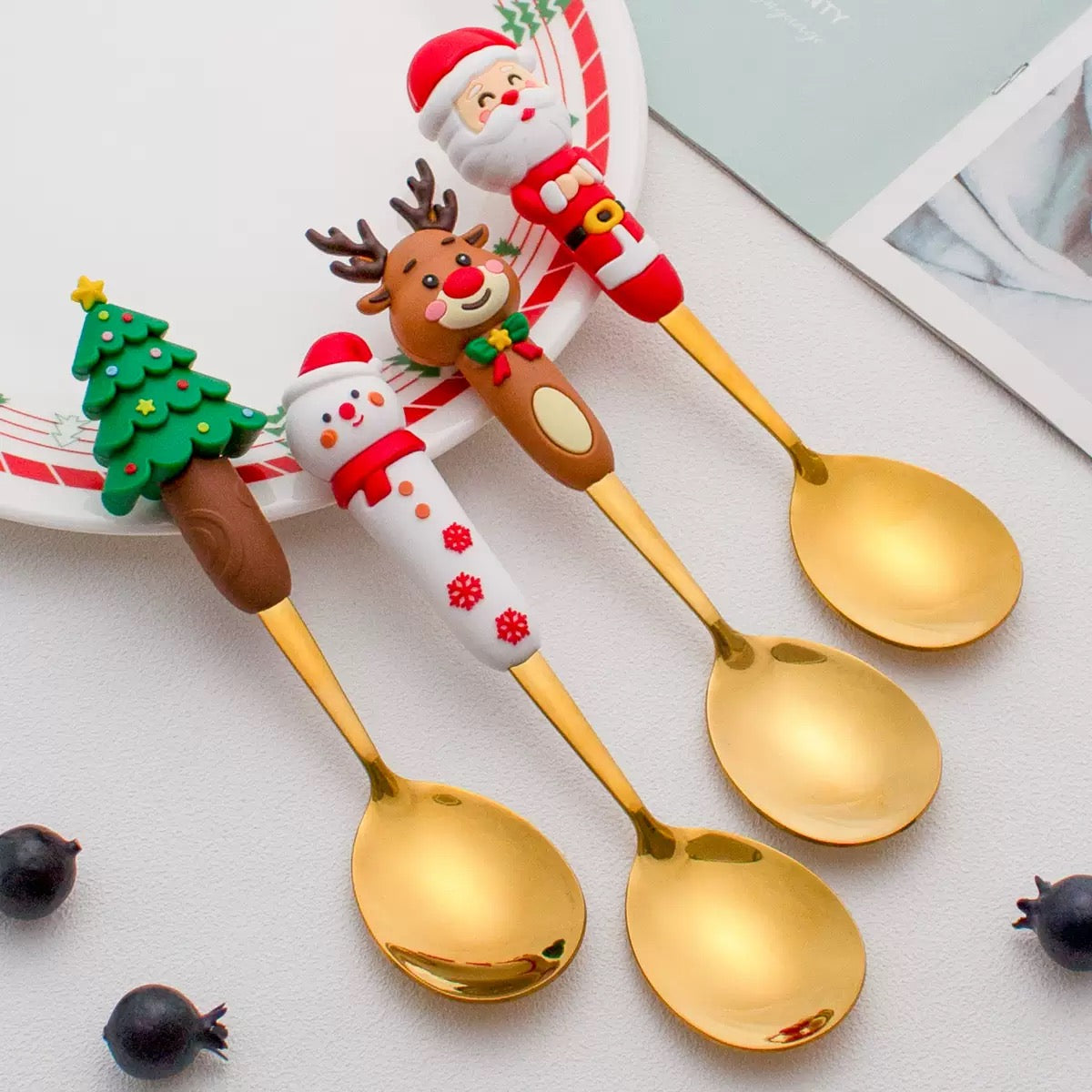 Christmas Spoon and Folk Set