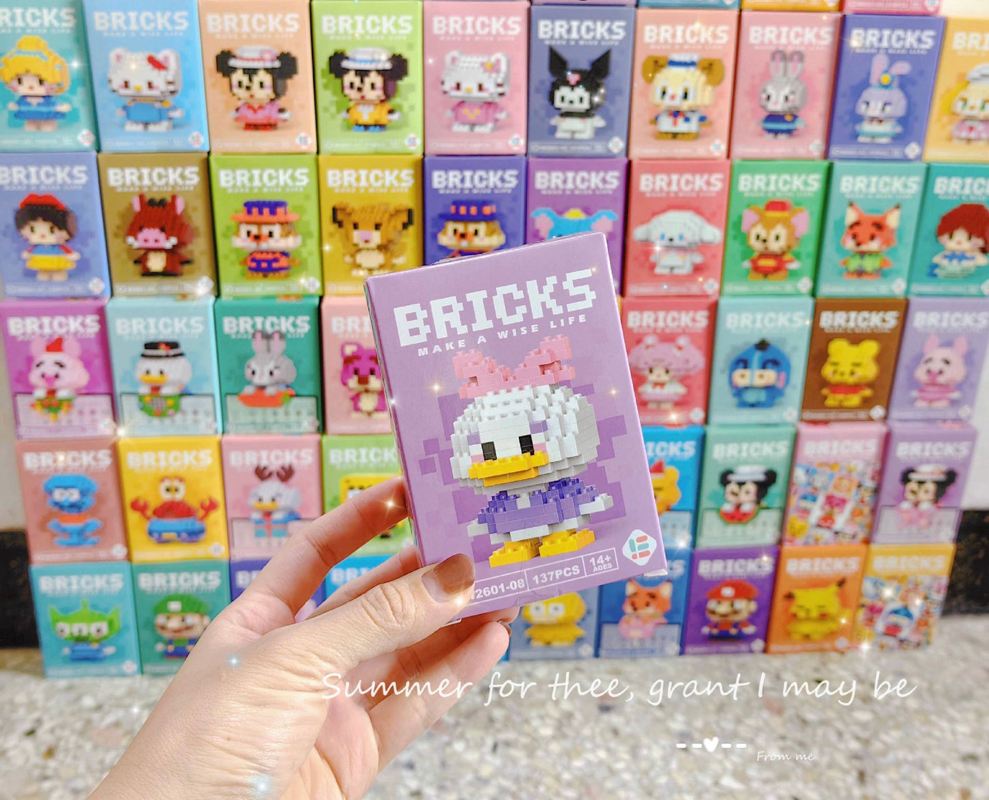 Cartoon theme 3D building blocks