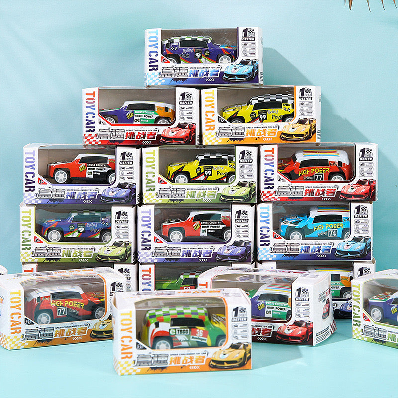 Alloy pull back tin car toy
