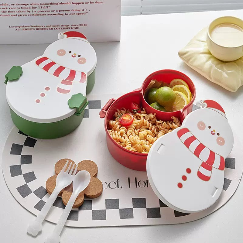 Christmas Snowman bento box lunch box