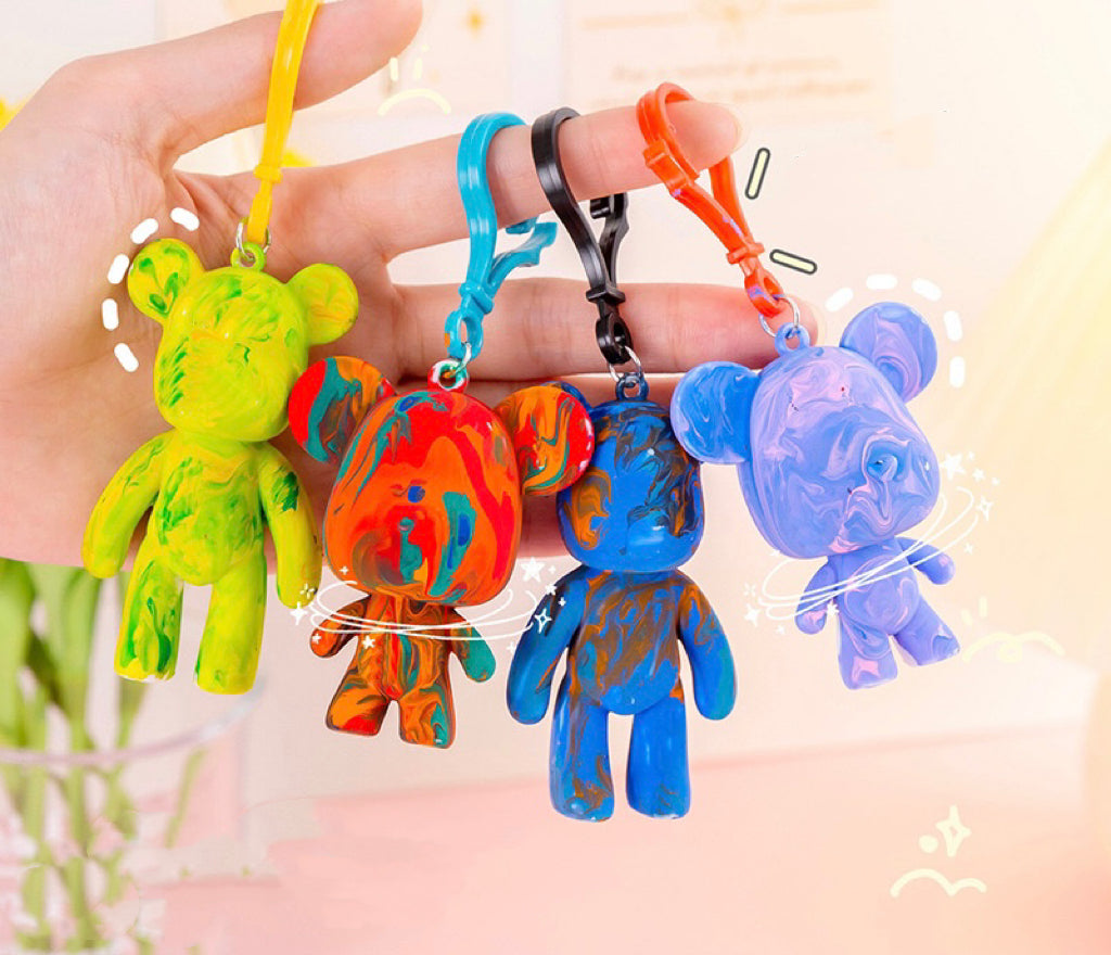 DIY color painting bear