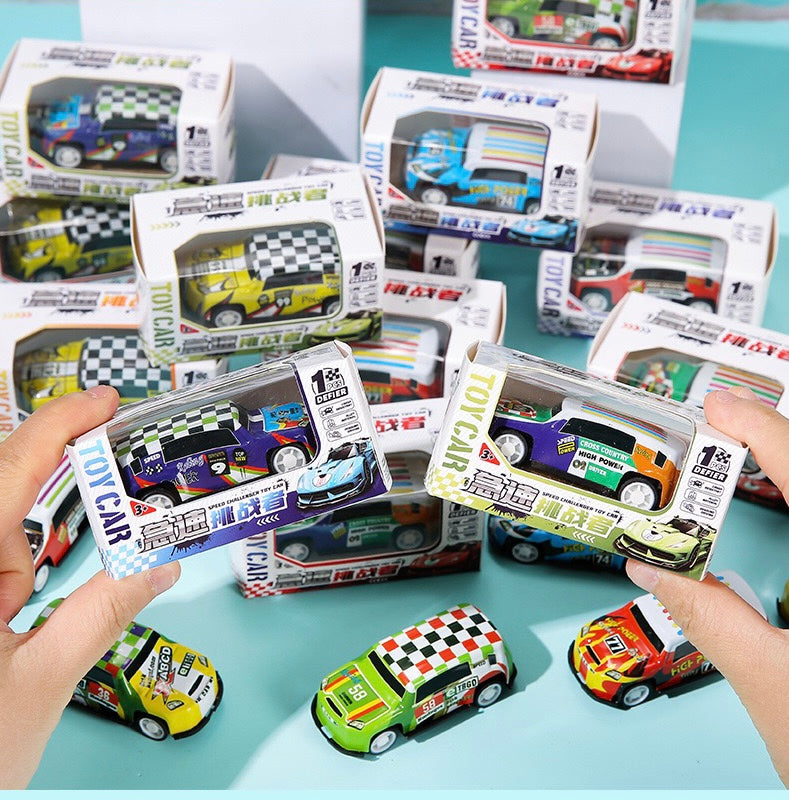 Alloy pull back tin car toy