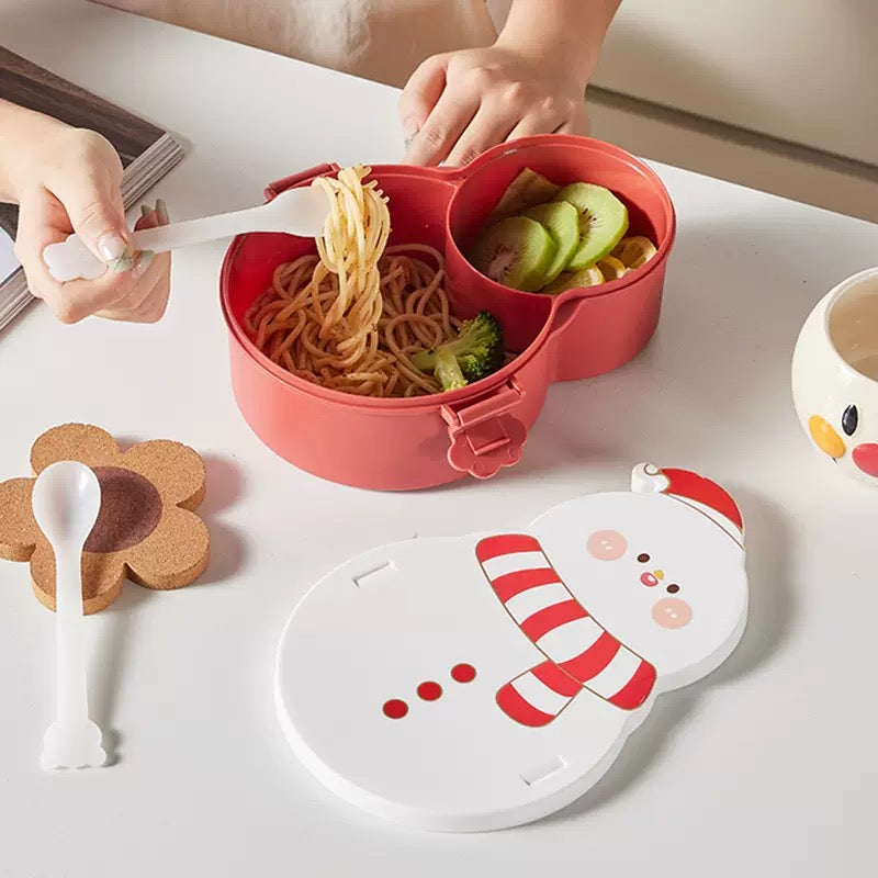 Christmas Snowman bento box lunch box