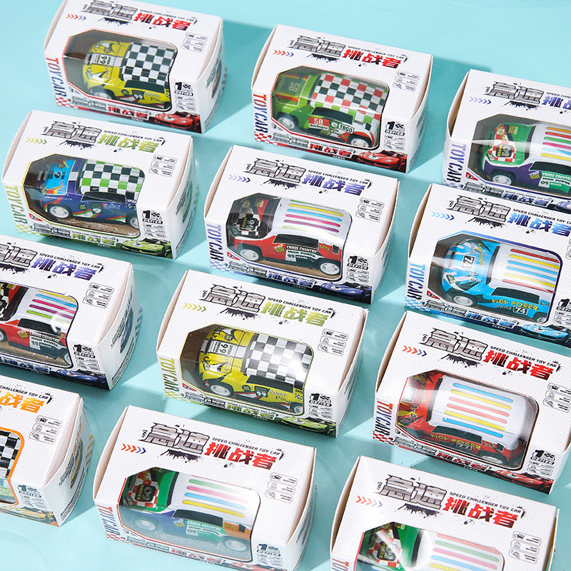 Alloy pull back tin car toy