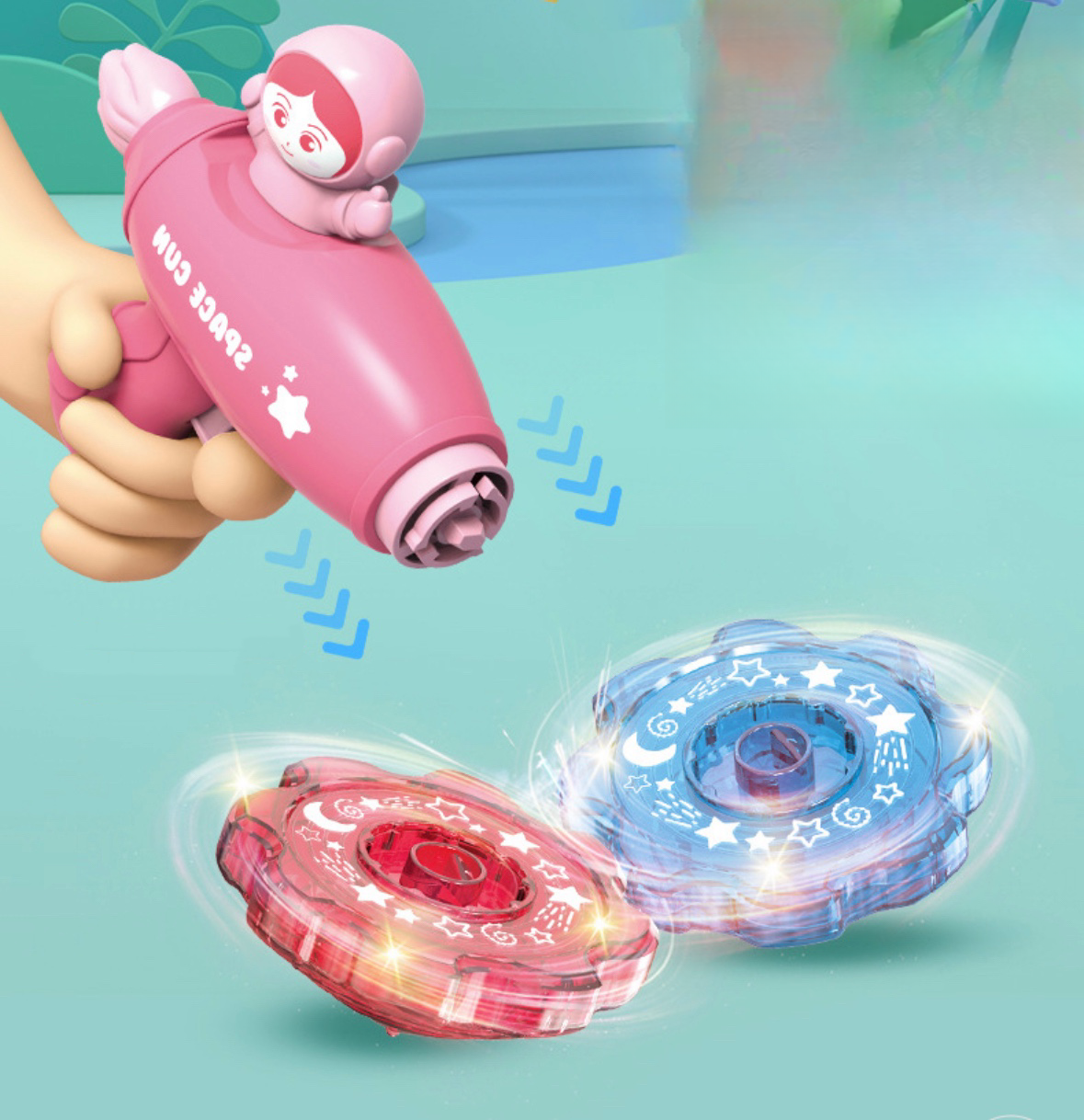 Outdoor flying disc launcher set