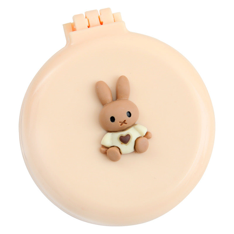 Cartoon folding air cushion comb with mirror