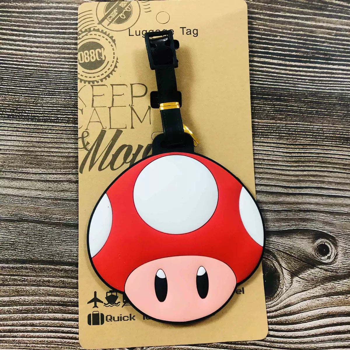 Super Mario Silicone Luggage Tag