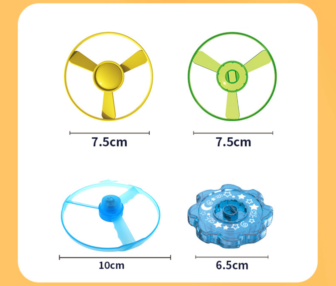 Outdoor flying disc launcher set