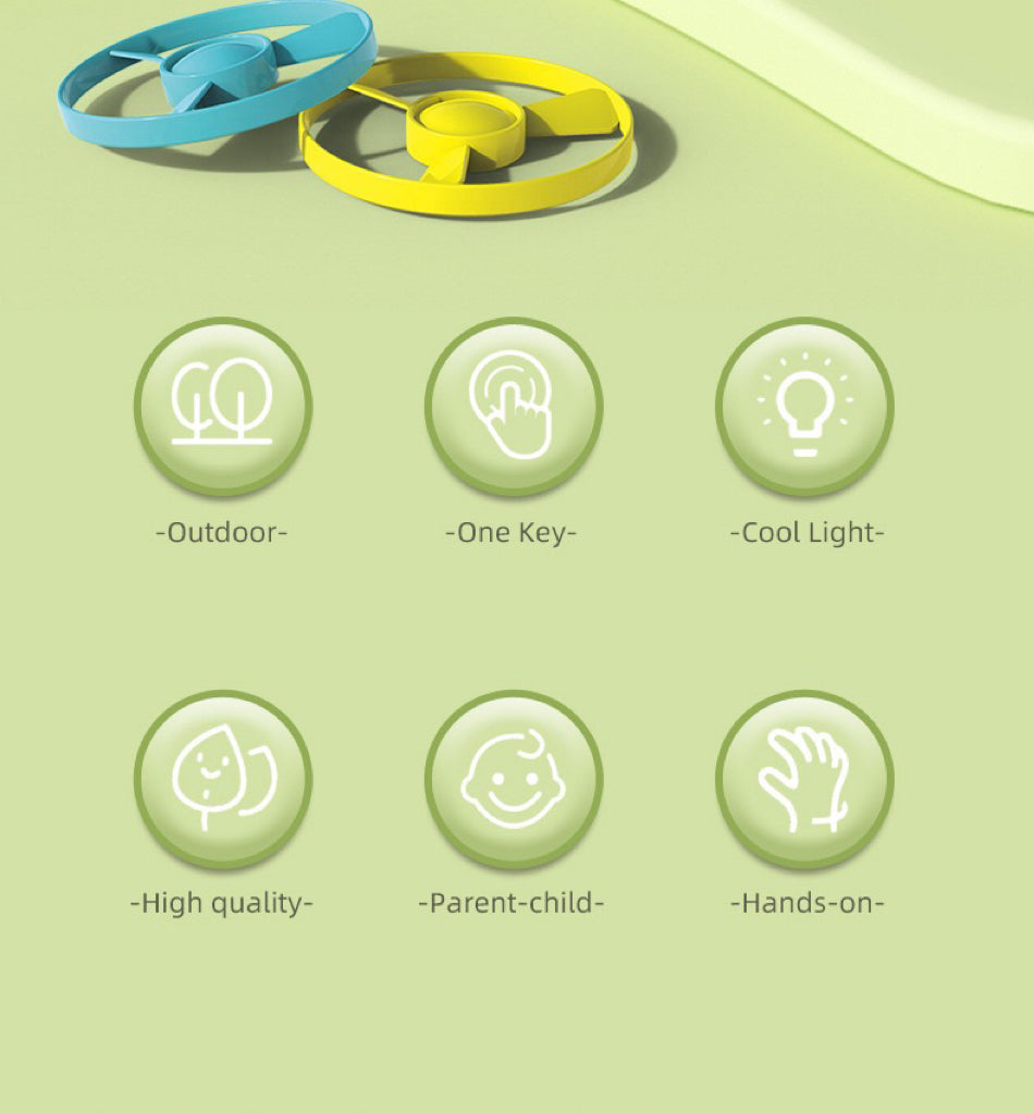 Outdoor flying disc launcher set