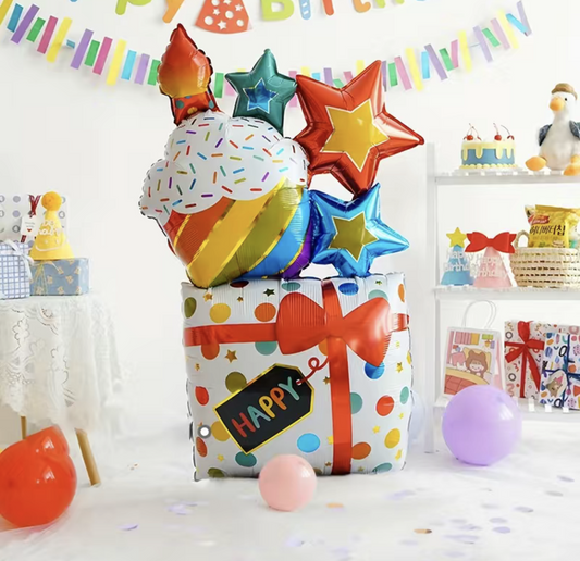 3D Birthday Gift Foil Balloon