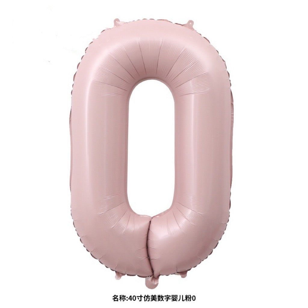 40" Pink Foil Number Balloons