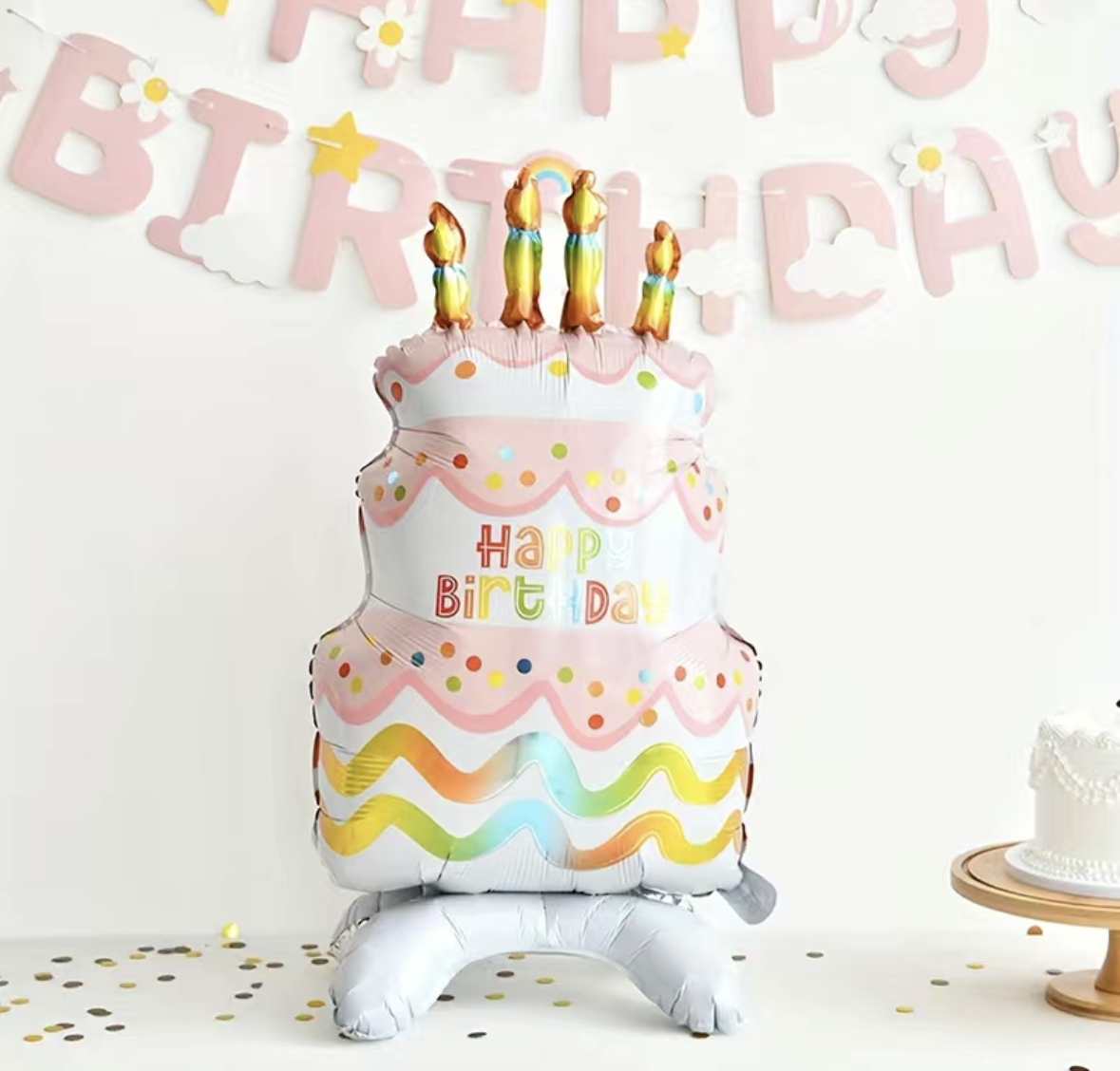 Stand Birthday Cake Balloon