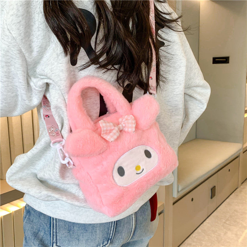 Cartoon sanrio plush handheld gift bag