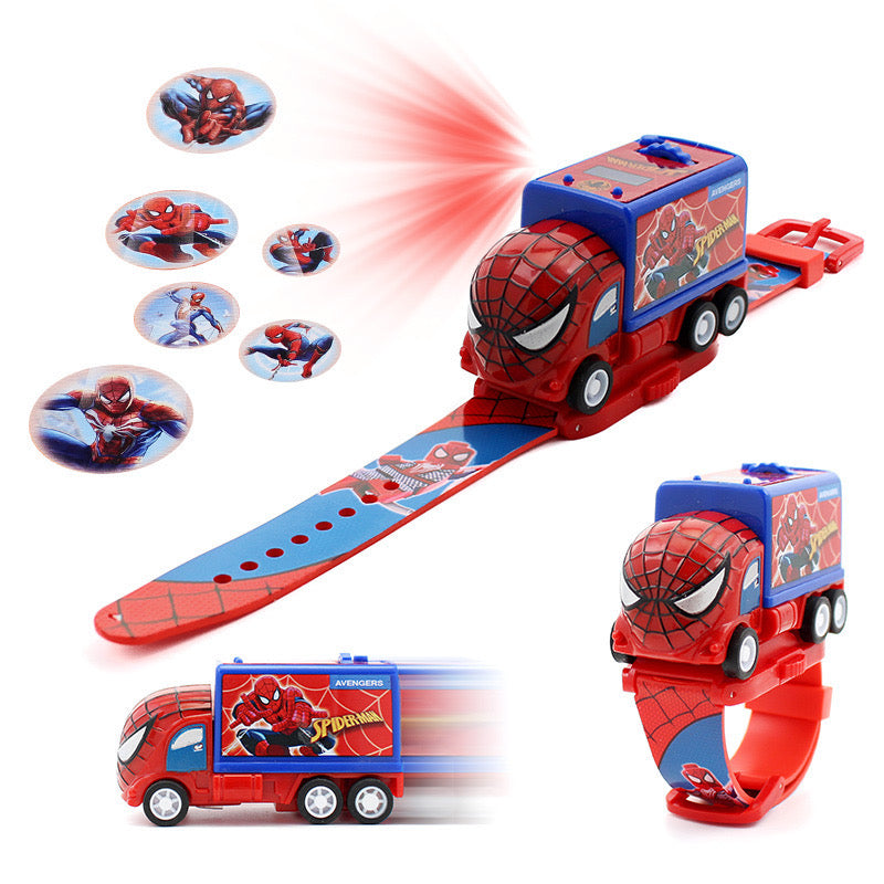 Spider-man projection Electronic watch