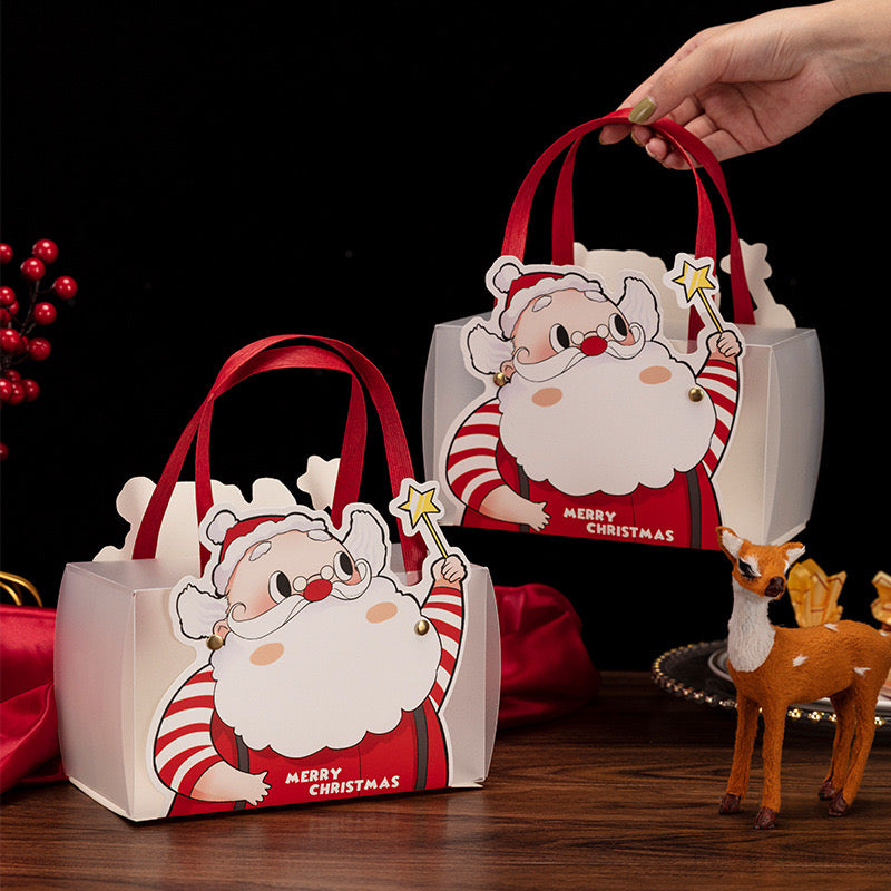 Christmas Santa Claus Gift Bags with Handle