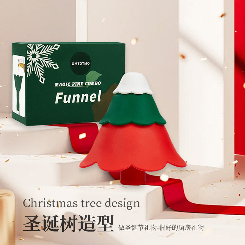 Silicone Christmas Tree Funnel Set