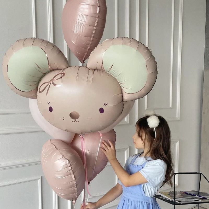 Large Pink Rat Foil Balloon