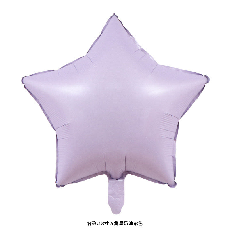 18" Multicolor Star Shaped Foil Balloons