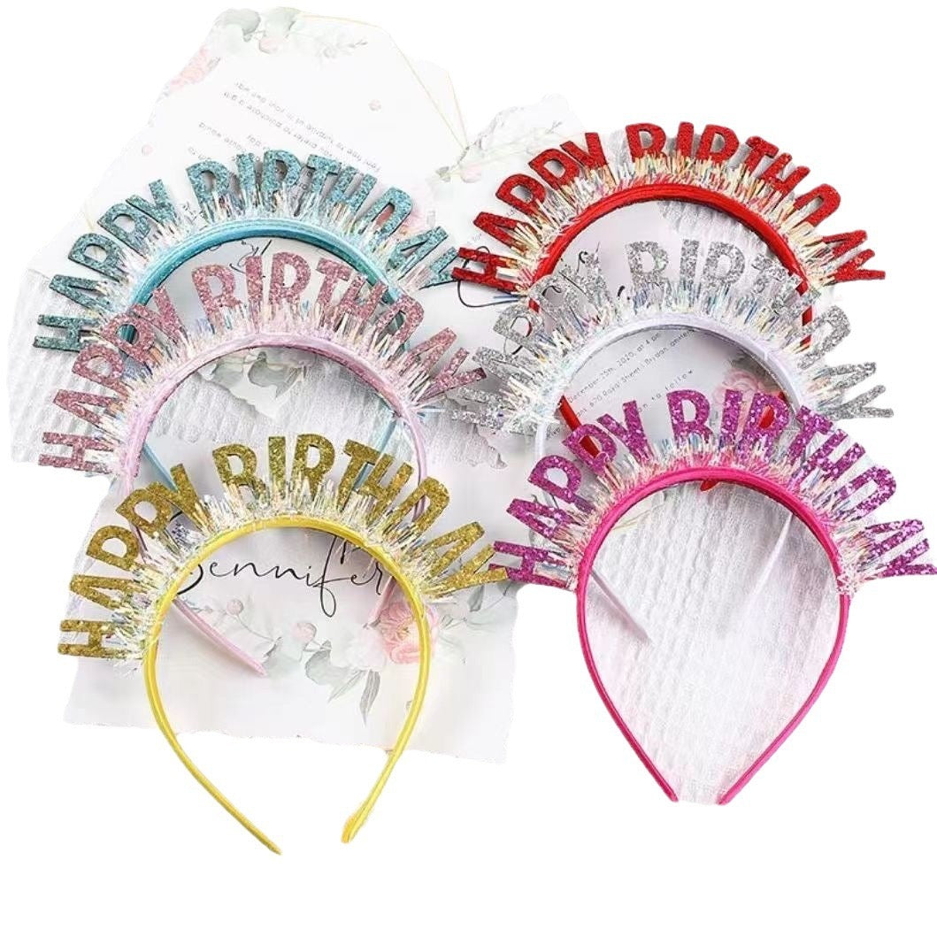 Sparkling Happy Birthday Headband