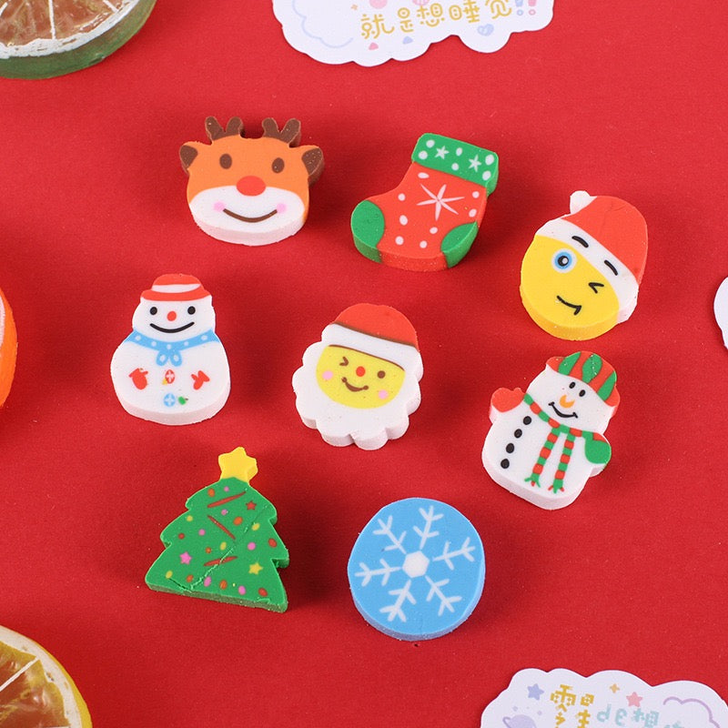 Christmas Eraser set