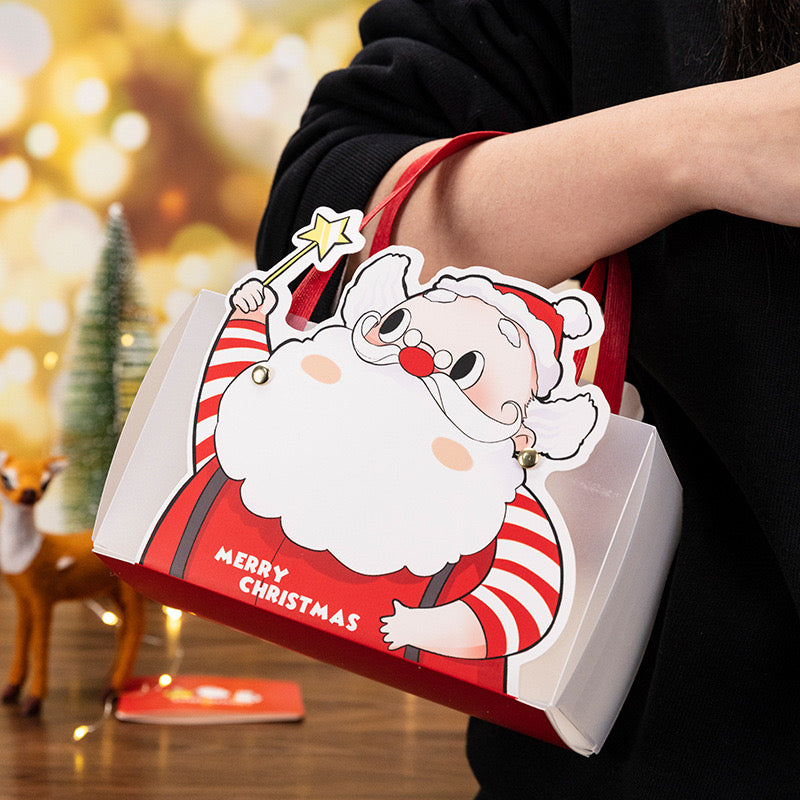 Christmas Santa Claus Gift Bags with Handle