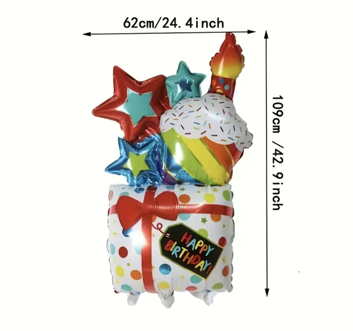 3D Birthday Gift Foil Balloon