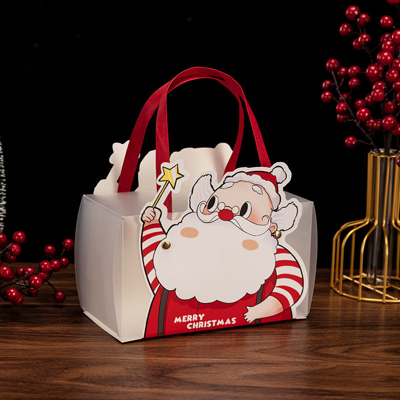 Christmas Santa Claus Gift Bags with Handle