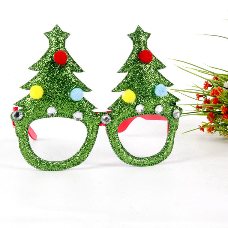 Christmas Glitter Glasses