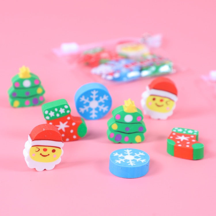 Christmas Eraser set