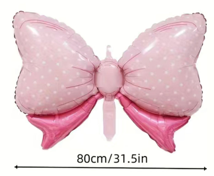 Pink Bow Foil Balloon