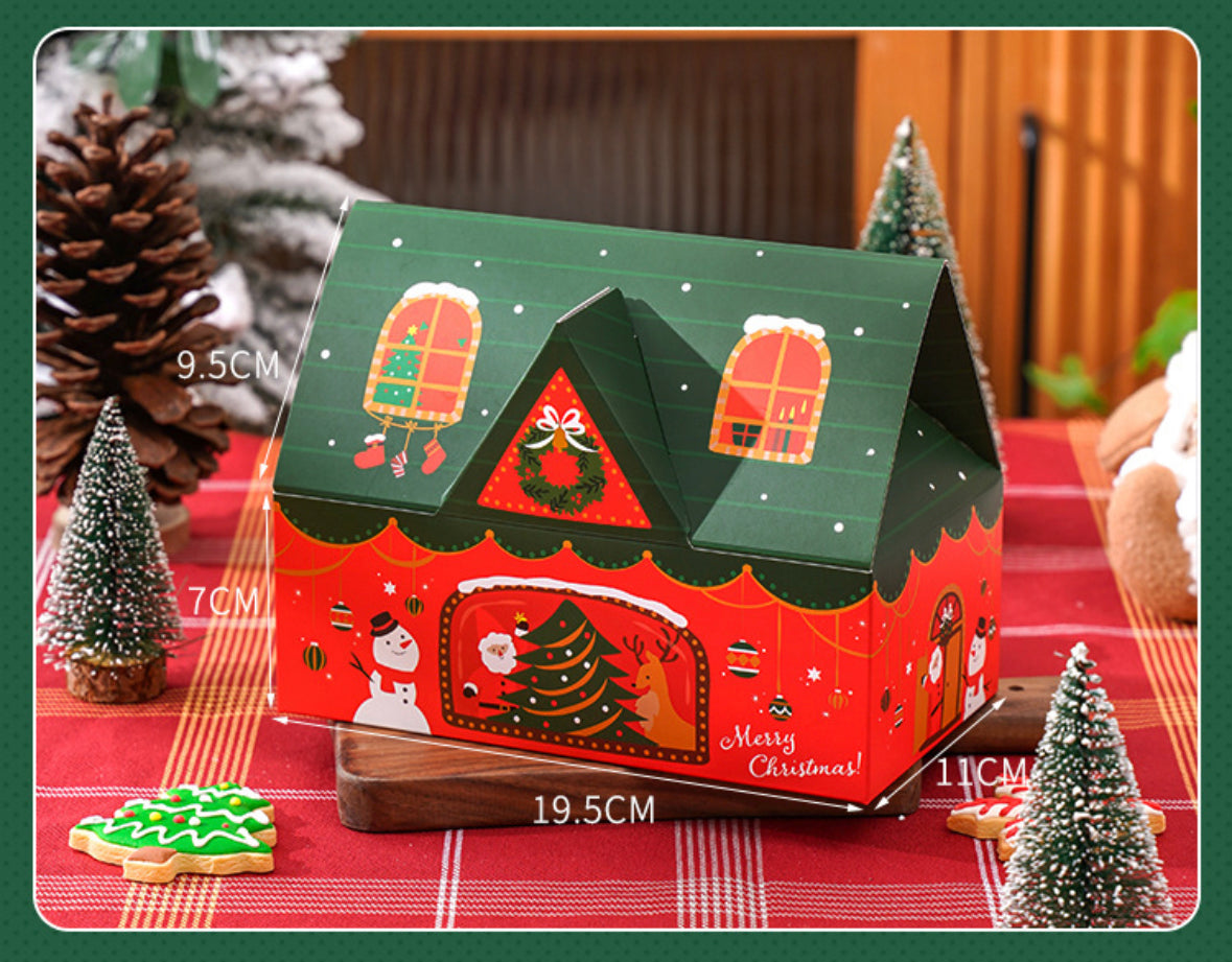 Red Christmas House Gift Box