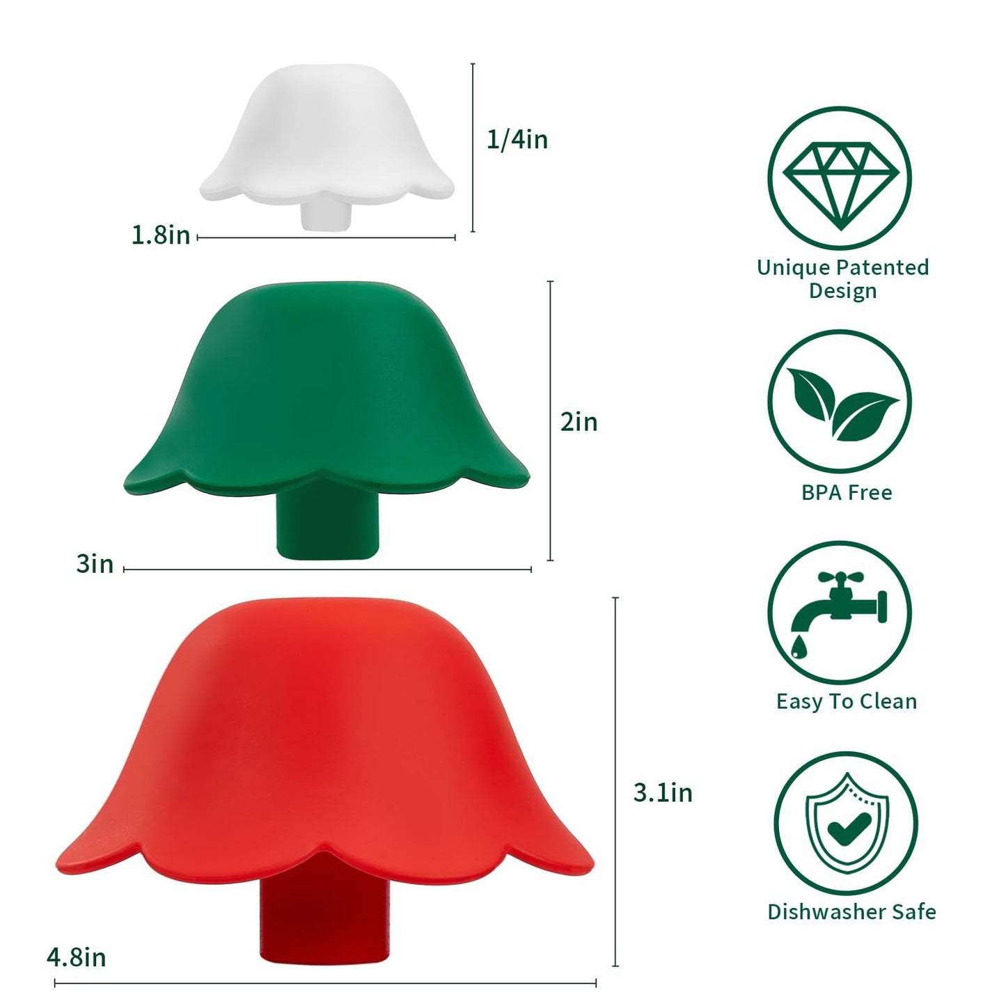 Silicone Christmas Tree Funnel Set