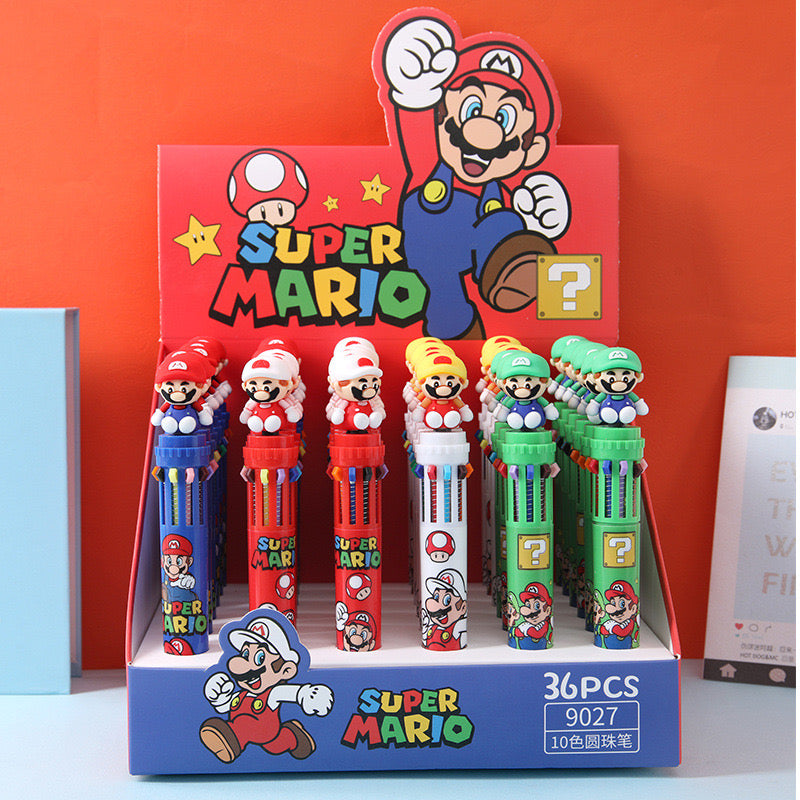 Super Mario ten color ballpoint pen