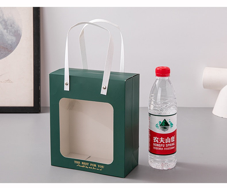 Transparent Windowed Gift Bag 18x21x8.5cm