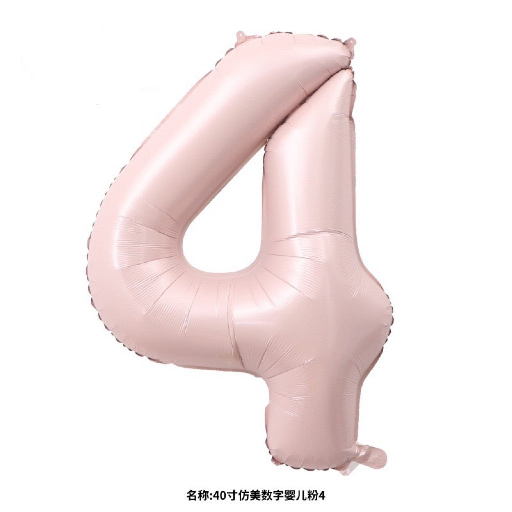 40" Pink Foil Number Balloons