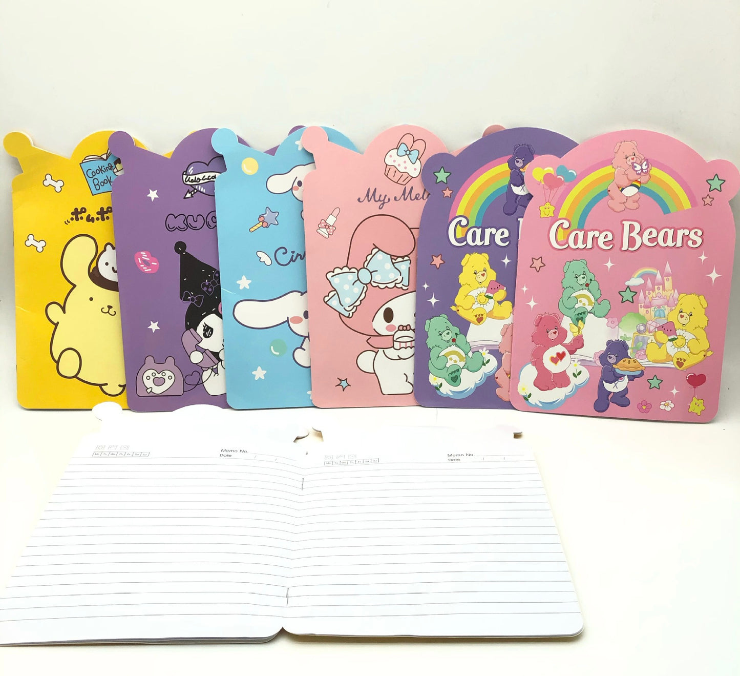 A5 cartoon notebook ,kuromi,spiderman,unicorn,race car