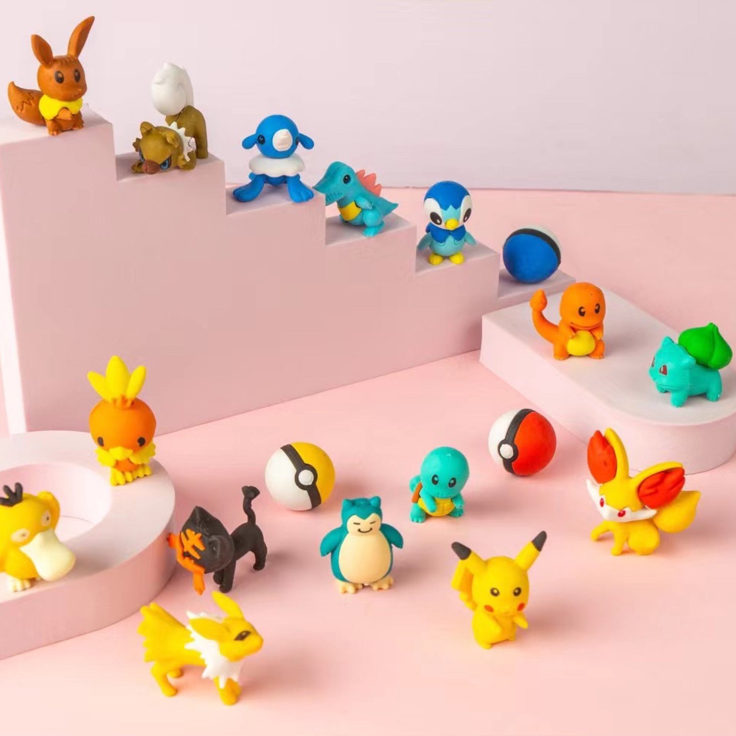 Pokemon 3D Erasers Set