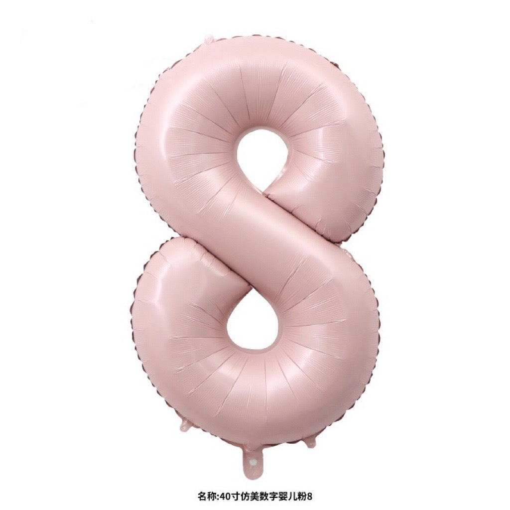 40" Pink Foil Number Balloons