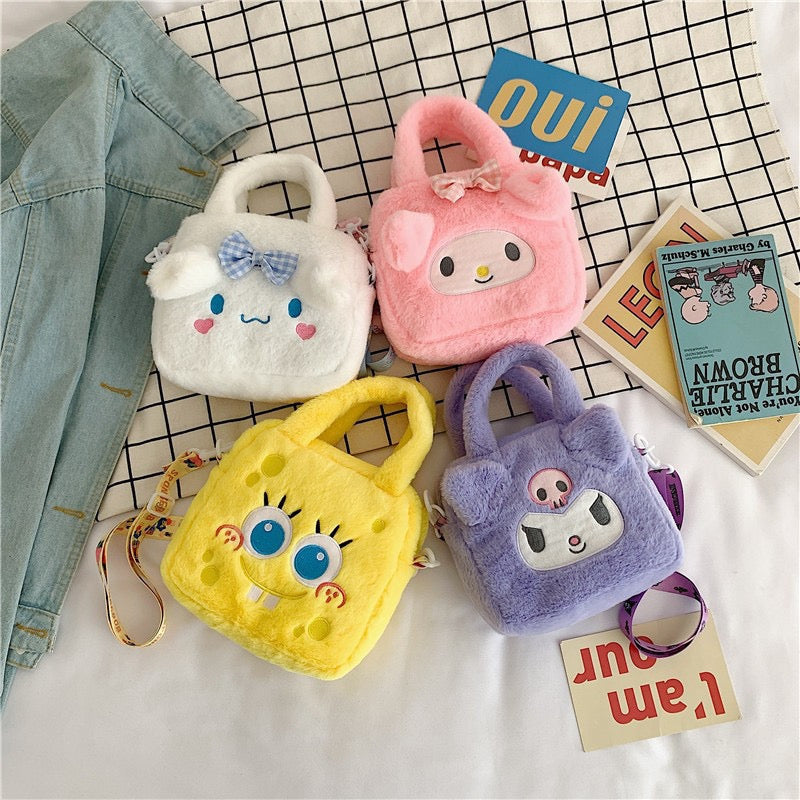 Cartoon sanrio plush handheld gift bag