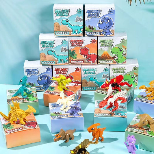 Mini dinosaur and cars building blocks