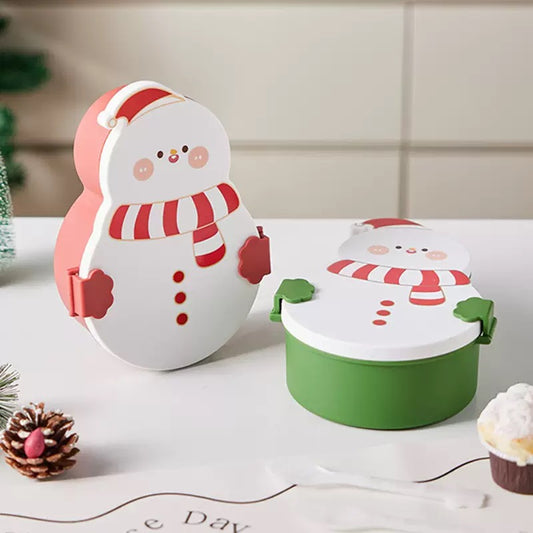 Christmas Snowman bento box lunch box