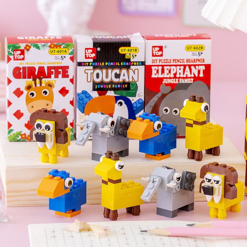 Animal Building Blocks Shape Manual Pencil Sharpeners