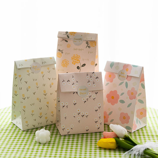 Flora paper gift bag x6