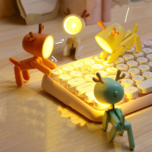 Mini puppy and deer night light